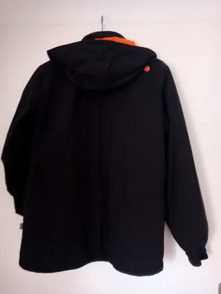 12€Abrigo BORIKEN Talla 16 Negro/Naranja