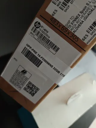 Portátil HP i7 1TB 32GB RAM Plata