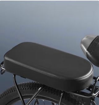 Cojín Asiento Trasero Bicicleta Negro
