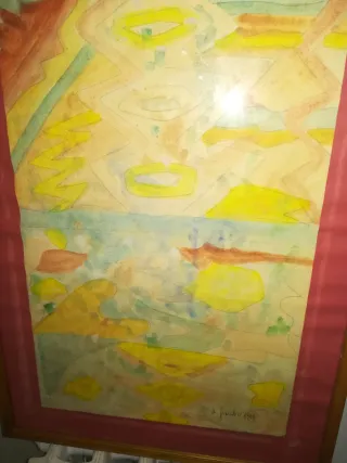 Quadro astratto su carta