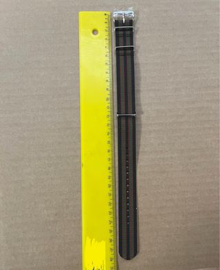 Cinturino Nato James Bond Nero/Rossi/Verde