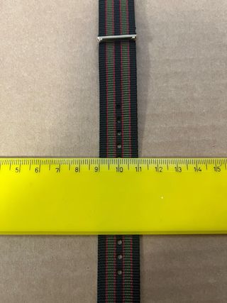 Cinturino Nato James Bond Nero/Rossi/Verde