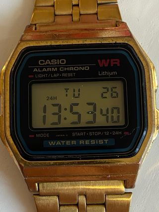 Orologio Casio WR Allarme Crono Oro