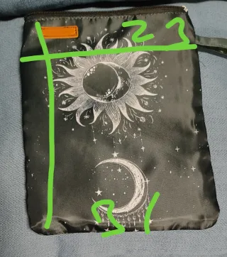 Funda para libros con diseño de sol y luna setes8