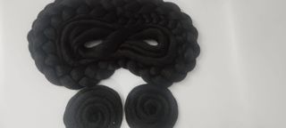 Moños Fallera castaño oscuro