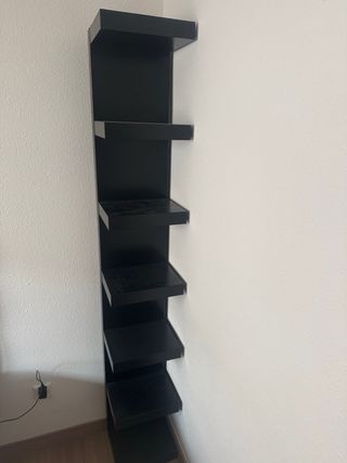 Estantería blanca de pared 1,90 x 30 x 30