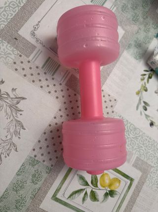 Mancuerna Rellena Agua 1kg Rosa