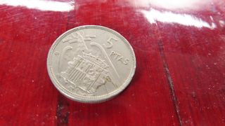 Moneda 5 Pesetas España 1957 Franco-MO11A