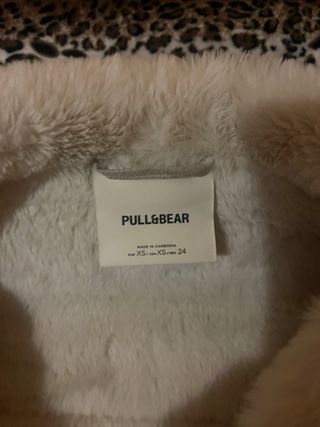 Cazadora doble faz beige y blanca