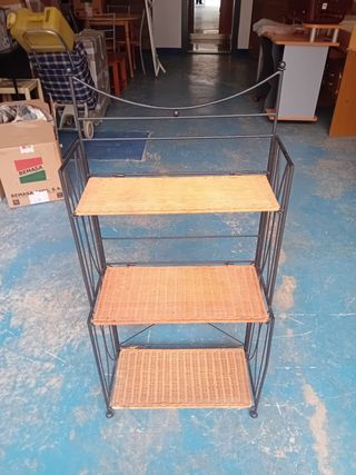 ESTANTERÍA FORJA METAL Y MIMBRE 20 EUROS, CARTAGEN