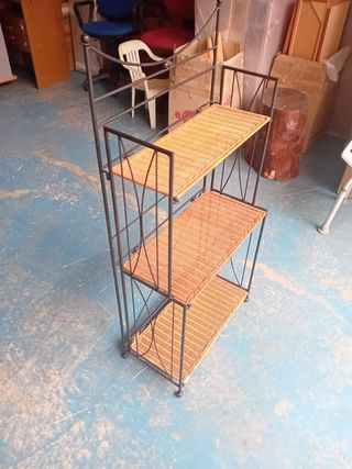 ESTANTERÍA FORJA METAL Y MIMBRE 20 EUROS, CARTAGEN