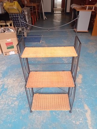 ESTANTERÍA FORJA METAL Y MIMBRE 20 EUROS, CARTAGEN