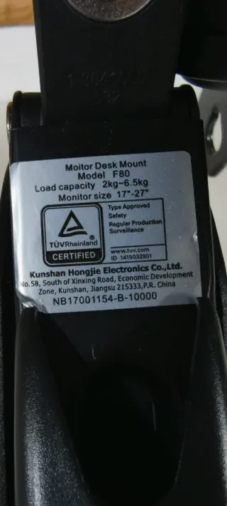 Soporte Monitor hasta 27"