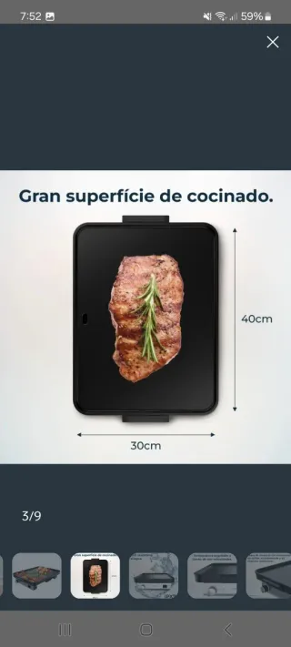 Plancha cecotec magnet 1800