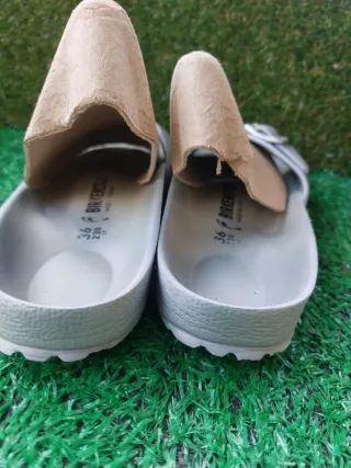 Ciabatte Birkenstock 36 Unisex Grigie