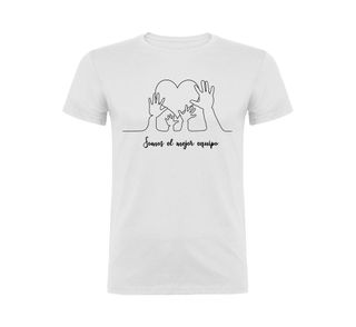 Camiseta Día del Padre Corazón Manos