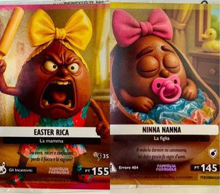 2 card Famiglia Pasquale brainrot edizione limitat