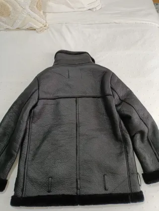 Cazadora Zara Biker Doble Faz Negra