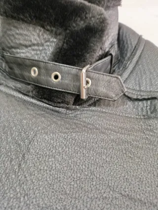 Cazadora Zara Biker Doble Faz Negra