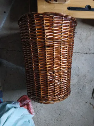 Cesto de mimbre grande