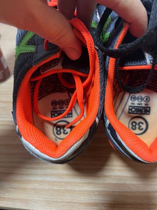 Zapatillas Futsal Munich Talla 38 Gris Naranja