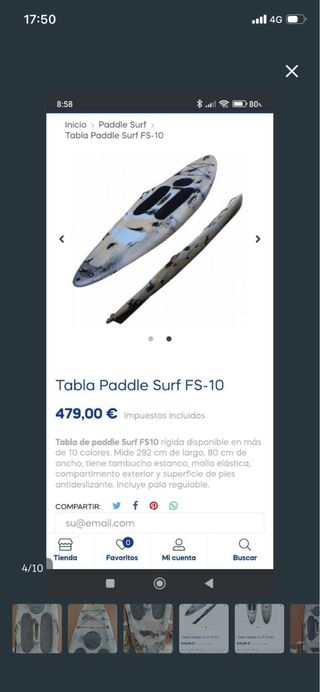 Tabla Paddle Surf