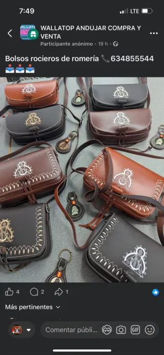 Bolsos bordados Virgen de la Cabeza