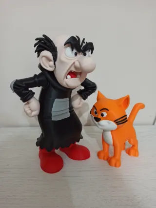 Gargamella e Birba Stampa 3D, altezza 20/12 cm.