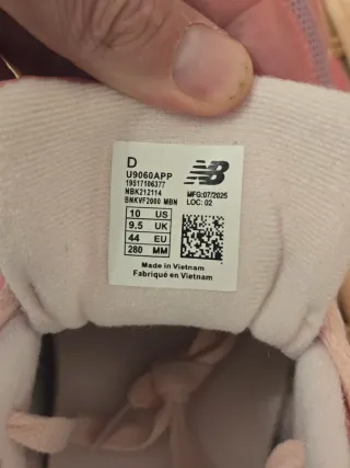 Zapatillas New Balance 9060 Rosa/Morado T44