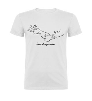 Camiseta Día del Padre Manos Papá y Niñ@