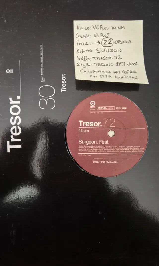 LOTE 5 Vinilos Techno: Mulero, Surgeon,NHeadliner