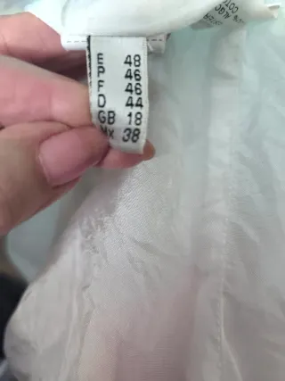 Vestido Punto Roma floral blanco y rojo