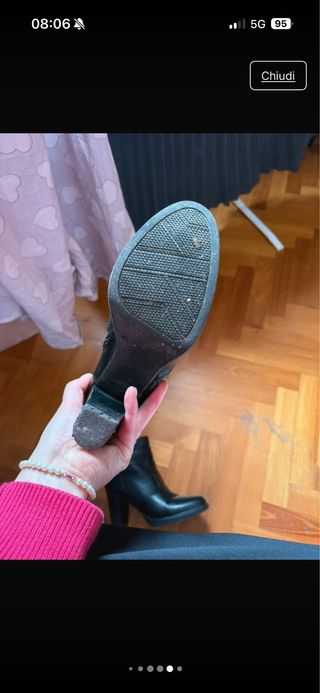 Stivaletti neri con tacco