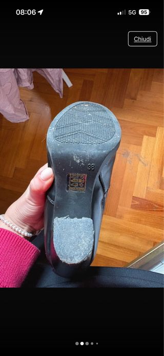 Stivaletti neri con tacco