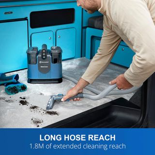 Limpiador aspirador tapicerías inalámbrico 24v