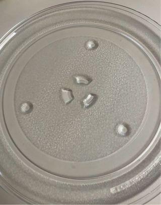 Plato giratorio para microondas de cristal