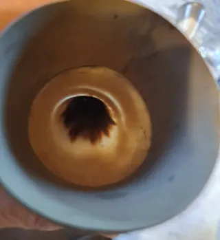 Cuerno de pólvora antiguo c.1900