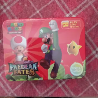 5 scatolette latta carte  Mario Bros