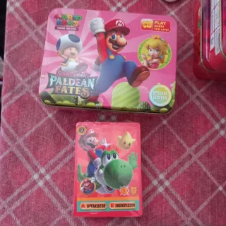 5 scatolette latta carte  Mario Bros