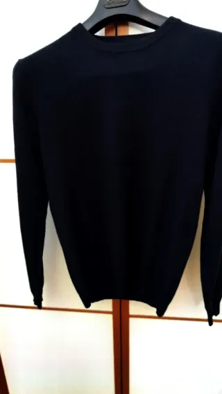 Girocollo Zara Uomo Blu 100% Cachemire Taglia M