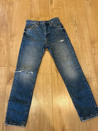 Vaqueros Zara Talla 34 Rasgados