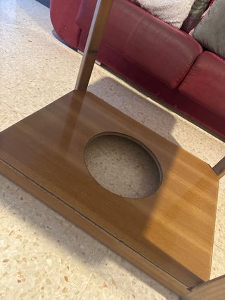 Mesa de camilla de madera