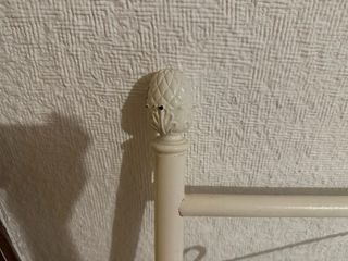 Cabecero cama metal blanco 90 cm