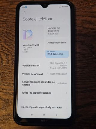 Xiaomi Redmi Note 8T Nero