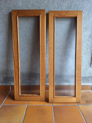 Ventana de madera cristal mas marco y tapajuntas