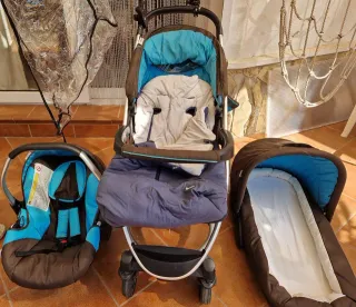 Carrito bebé Hauck Miami 4: Silla + Capazo + Maxic