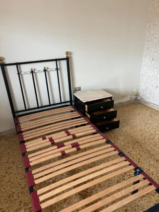 Somier metálico seminuevo 1.90x90