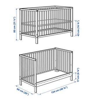 Cuna IKEA Gulliver + Colchón IKEA Krummelur