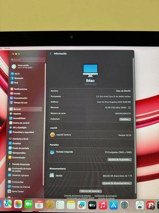 iMac 21.5 (2017) 16GB RAM 1TB SSD