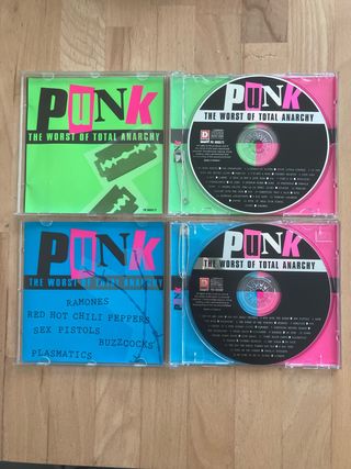 Lote 2 CDs Punk: The Worst of Total Anarchy